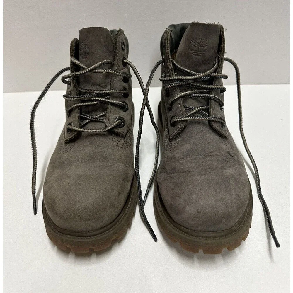 Timberland toddler size US-11.5 UK 11 EU 29 gray suede lace up boots
